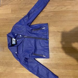 RUUM- fine quality threads leather jacket kids